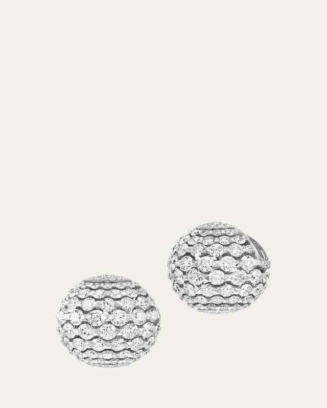 White Gold Earrings with Diamonds